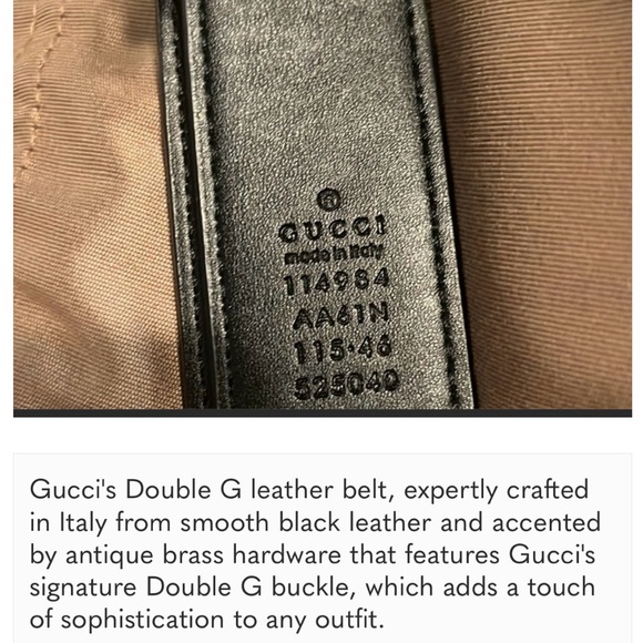 Gucci Marmont Black Leather Belt.
Comes in a different dust bag 😆 - Picture 2 of 4